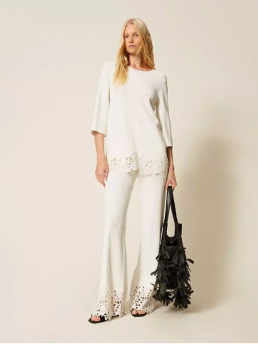 Максі светр / Білий