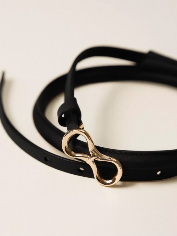 Шкіряний ремінь / Чорний 261TA4180