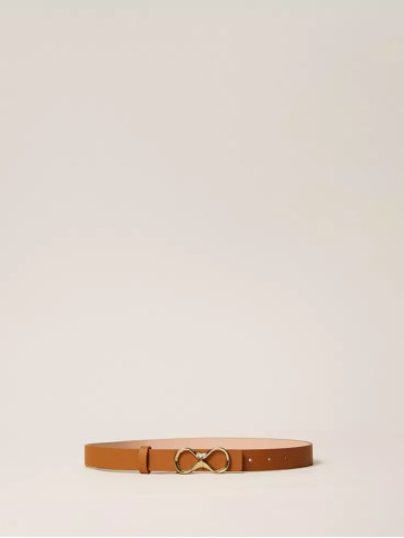 Двосторонній Шкіряний ремінь / Коричневий/Рожевий