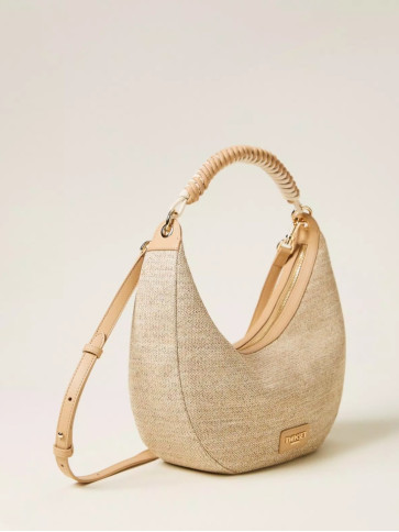 Сумка -Хобо / Солом'яний