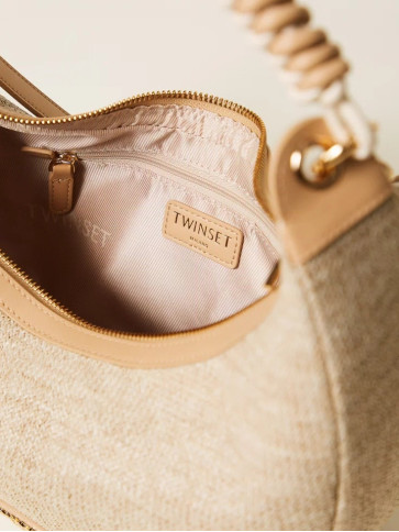 Сумка -Хобо / Солом'яний