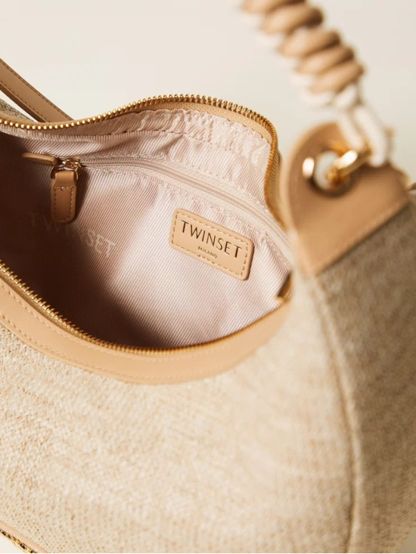 Сумка -Хобо / Солом'яний