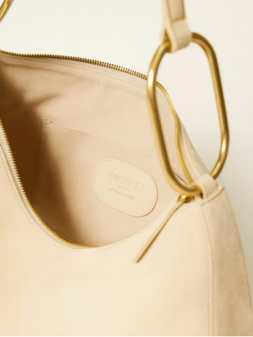 Замшева сумка / Ніжний пісочний