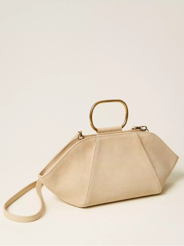 Замшева сумка / Ніжний пісочний