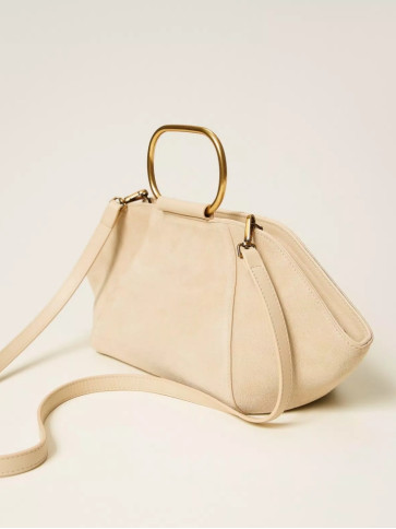 Замшева сумка / Ніжний пісочний
