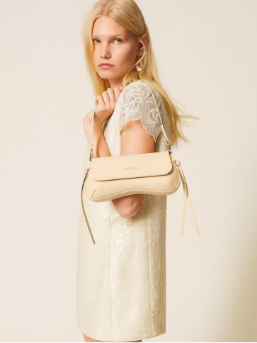 Шкіряна сумка / Ніжний пісочний