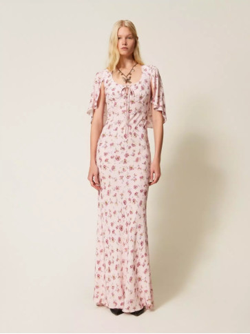 Довга сукня / Трояндовий принт