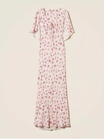 Довга сукня / Трояндовий принт