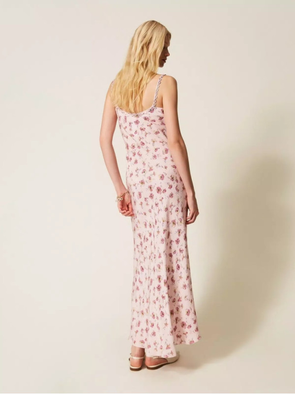 Довга сукня / Трояндовий принт